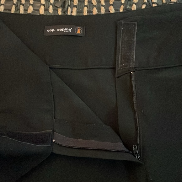 Cop Copine asymmetrical black skirt with b front belt closure detail - Picture 3 of 6